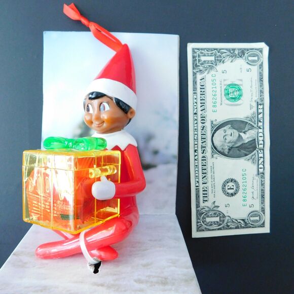 Elf On The Shelf LOT 3: Candy Holder Ornament Christmas Figurine, Book & Pull - Picture 7 of 16